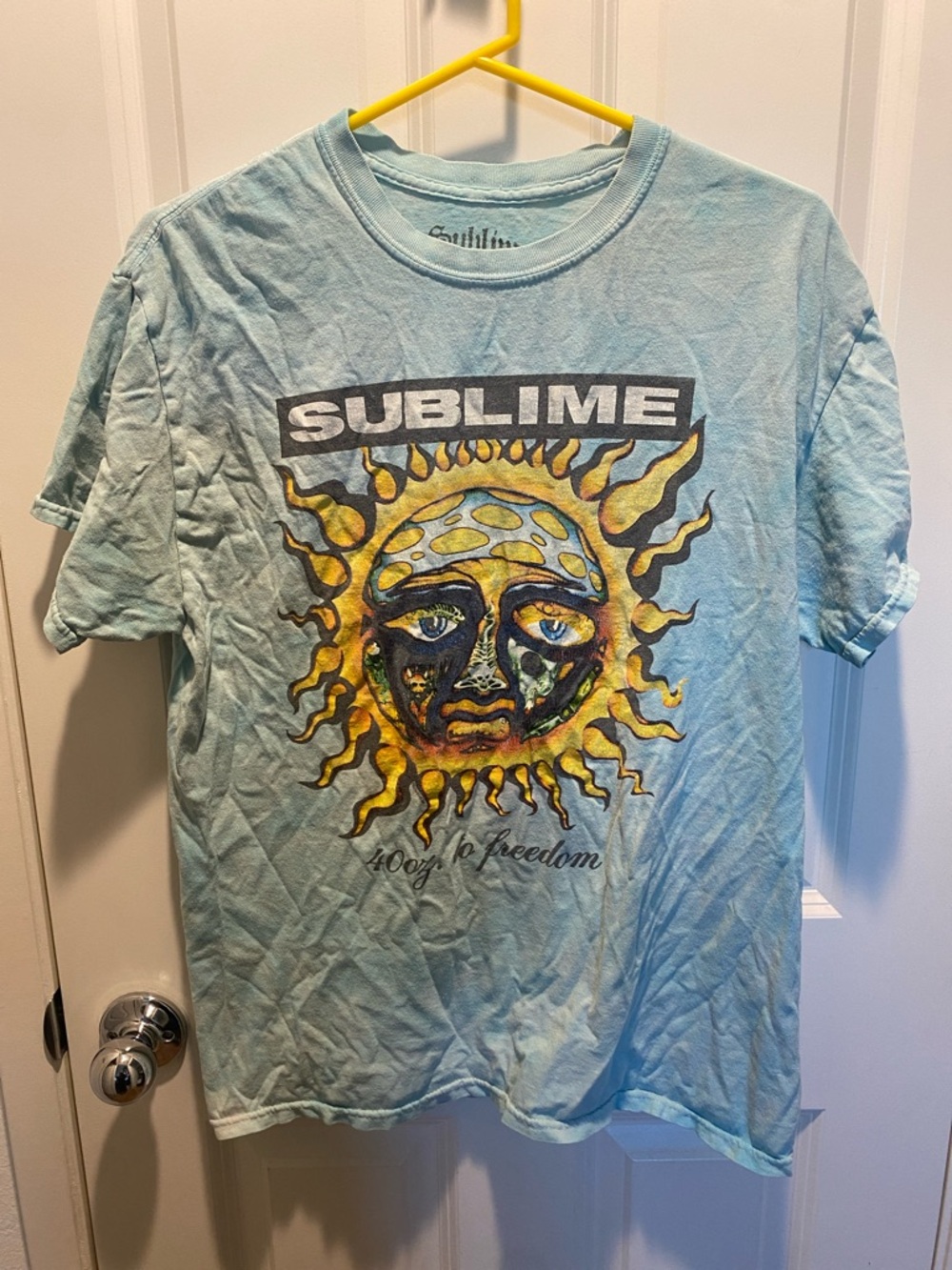 Sublime Sun Graphic Tee - Light Blue Tie Dye